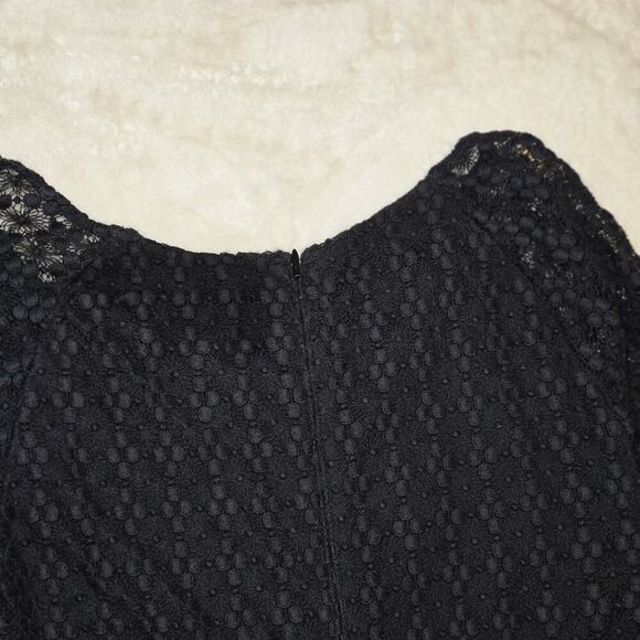 Velvet by Graham & Spencer Black Lace Sheath Dress Women’s Size S 3/4 Sleeve - Picture 8 of 8